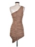 Steve Madden 100% Polyester Solid Tan Cocktail Dress Size S - photo 2