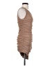 Steve Madden 100% Polyester Solid Tan Cocktail Dress Size S - photo 4