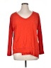Andrea Jovine 100% Cotton Orange Pullover Sweater Size XL - photo 1