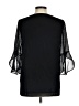 Calvin Klein 100% Polyester Black 3/4 Sleeve Blouse Size M - photo 2