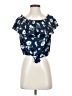 Active USA Blue Short Sleeve Blouse Size S - photo 1
