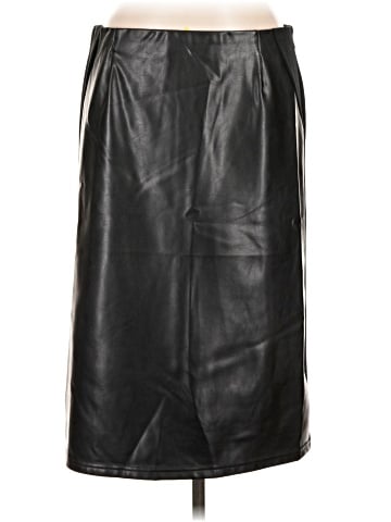 Ellen Tracy Faux Leather Skirt (view 1)
