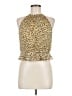 Steve Madden 100% Polyester Gold Sleeveless Blouse Size M - photo 1