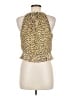 Steve Madden 100% Polyester Gold Sleeveless Blouse Size M - photo 2