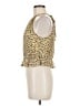 Steve Madden 100% Polyester Gold Sleeveless Blouse Size M - photo 5
