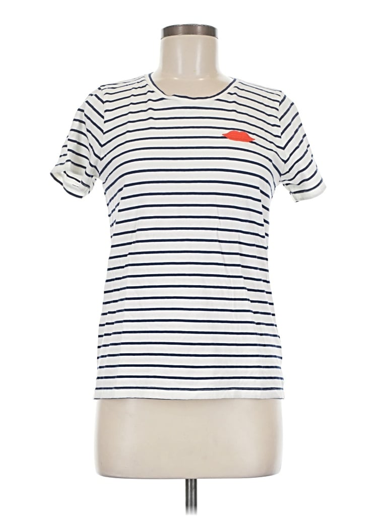 Pre-owned Jcrew Short Sleeve T-shirt In White