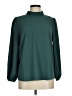 J.Crew 100% Polyester Green Long Sleeve Blouse Size M - photo 1