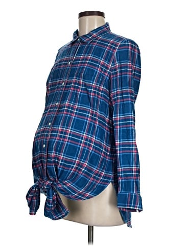 Gap - Maternity Long Sleeve Button-Down Shirt (view 1)