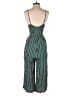 Lush 100% Rayon Stripes Green Jumpsuit Size S - photo 2