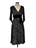Sangria Polka Dots Black Cocktail Dress Size 10 - photo 1