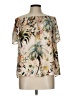 H&M 100% Polyester Ivory Short Sleeve Blouse Size 10 - photo 1