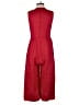 Assorted Brands 100% Linen Solid Red Jumpsuit Size 6 - photo 2