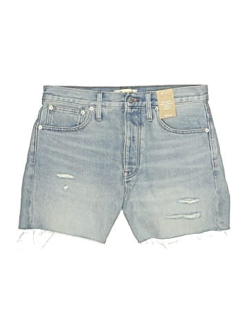 Madewell Relaxed Mid-Length Denim Shorts in Selton Wash: Ripped Edition (view 1)