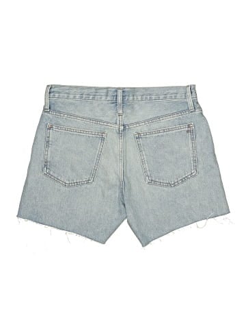 Madewell Relaxed Mid-Length Denim Shorts in Selton Wash: Ripped Edition (view 2)