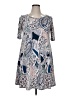 SJS Paisley Blue Casual Dress Size XL - photo 1