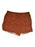 ELOQUII Elements 100% Rayon Print Brown Shorts Size 20 - photo 1