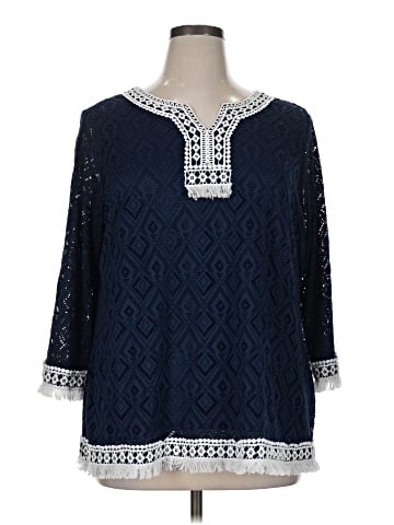 Alfred Dunner 3/4 Sleeve Blouse (view 1)