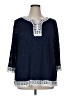 Alfred Dunner Blue 3/4 Sleeve Blouse Size 1X - photo 1