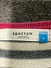 Sparrow 100% Cotton Stripes Gray Cardigan Size S - photo 7