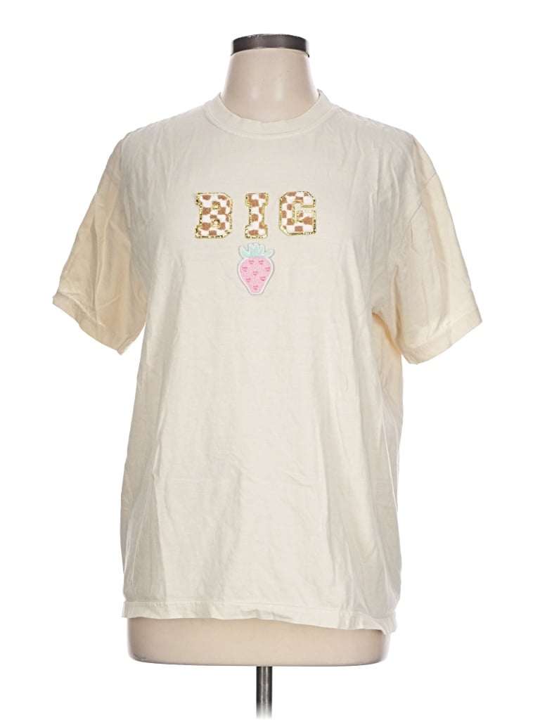 Pre-owned Comfort Colors Short Sleeve T-shirt In Ivory