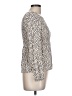 Urban Romantics 100% Rayon Polka Dots Ivory Long Sleeve Blouse Size L - photo 4