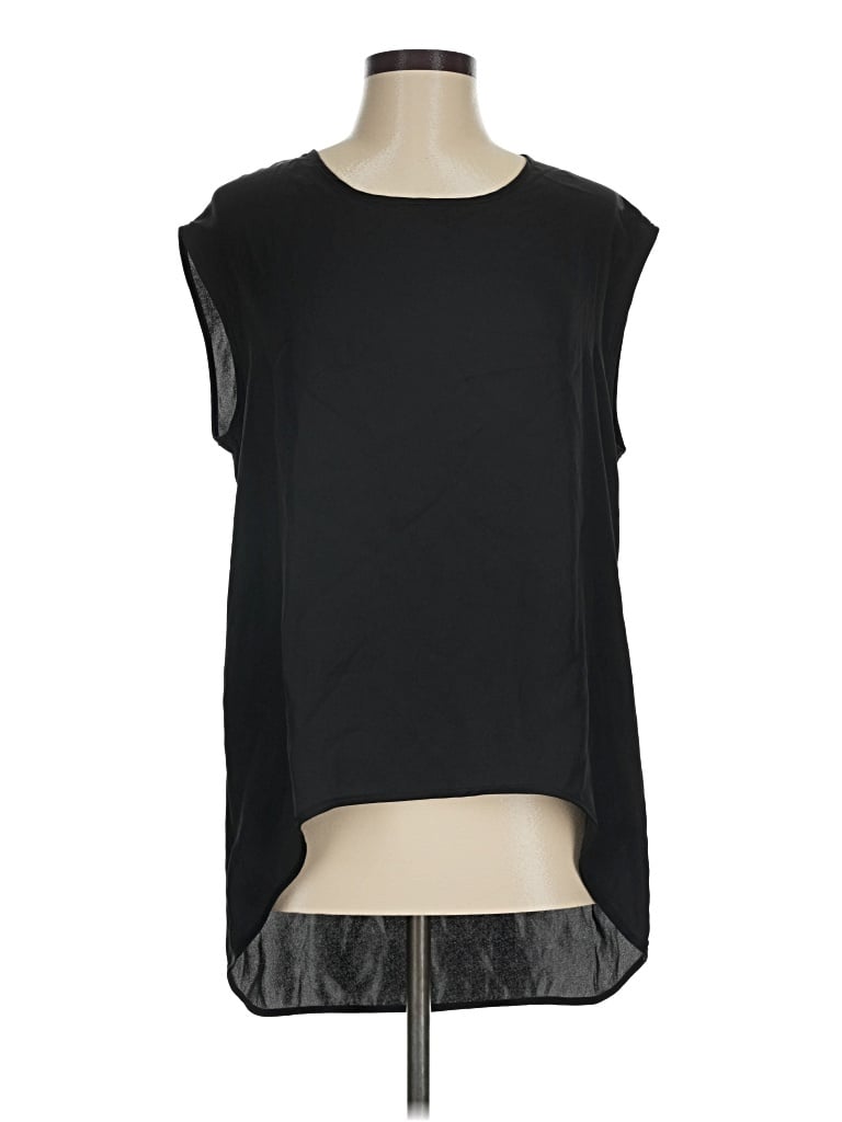 Pre-owned Topshop Sleeveless Blouse In Black