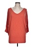 Laila Jayde Orange 3/4 Sleeve Top Size L - photo 1
