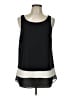 Ann Taylor 100% Polyester Black Sleeveless Blouse Size L - photo 1