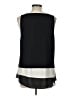 Ann Taylor 100% Polyester Black Sleeveless Blouse Size L - photo 2
