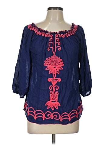 Poupette St. Barth 3/4 Sleeve Blouse (view 1)