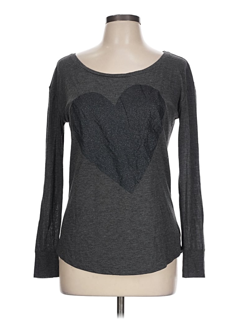Pre-owned American Eagle Outfitters Long Sleeve T-shirt In Gray