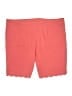 Coral Bay Solid Red Shorts Size 24W - photo 2