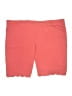 Coral Bay Solid Red Shorts Size 24W - photo 1