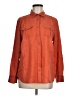 Talbots 100% Tencel Solid Orange Long Sleeve Button-Down Shirt Size 8 - photo 1