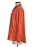 Talbots 100% Tencel Solid Orange Long Sleeve Button-Down Shirt Size 8 - photo 5