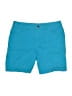 Kim Rogers Solid Blue Teal Shorts Size 8 - photo 1