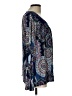 Energie Paisley Blue Long Sleeve Blouse Size L - photo 4