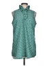 Mud Pie 100% Polyester Green Sleeveless Blouse Size L - photo 1