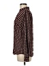 The Limited 100% Polyester Houndstooth Brown Long Sleeve Blouse Size M - photo 5