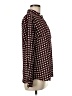 The Limited 100% Polyester Houndstooth Brown Long Sleeve Blouse Size M - photo 4