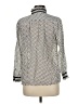 J.Crew Houndstooth Ivory 3/4 Sleeve Silk Top Size 8 - photo 2