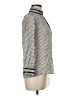 J.Crew Houndstooth Ivory 3/4 Sleeve Silk Top Size 8 - photo 4