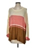 Easel Color Block Orange Pullover Sweater Size S - photo 1