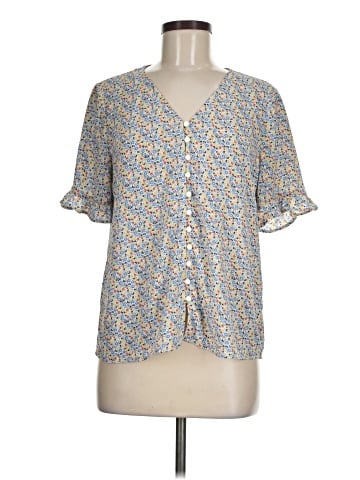 CeCe Short Sleeve Henley (view 1)