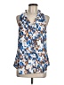 CAbi 100% Polyester Blue Sleeveless Blouse Size M - photo 1