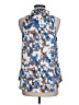 CAbi 100% Polyester Blue Sleeveless Blouse Size M - photo 2