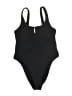 PacSun Solid Black One Piece Swimsuit Size M - photo 1