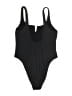 PacSun Solid Black One Piece Swimsuit Size M - photo 2