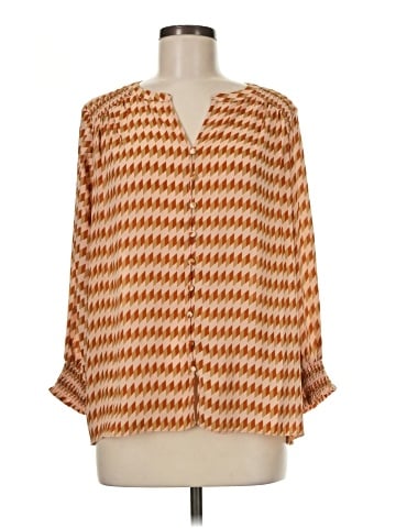 Rose + Olive 3/4 Sleeve Blouse (view 1)