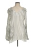 Hinge 100% Rayon Ivory Long Sleeve Blouse Size M - photo 1